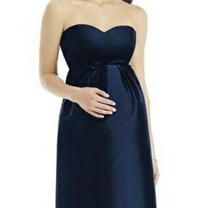 Alfred Sung Maternity Bridesmaid (midnight blue)